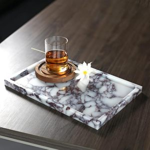 Affordable Marble Perfume Organizer Tray for Luxury Fragrance Bottles, <b>Makeup</b> and <b>Dressing</b> <b>Table</b> Decoration - Product Image 2