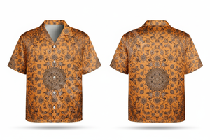 Camisa de Vestir de Manga Corta con Botones y Estampado Floral Elegante de Alta Calidad al por Mayor, Ropa Casual de Verano para la Playa y Fiestas - Product Image 4