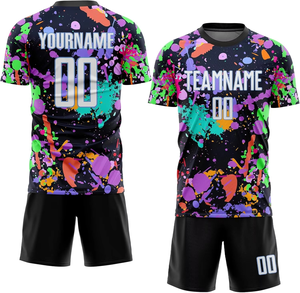 Diseña Tu Propio Uniforme de Fútbol Transpirable, Uniforme de Fútbol al Por Mayor, Conjunto de Uniforme Personalizado con Logotipo Impreso, Uniforme de Equipo con Pantalones Cortos, Hecho en Pakistán - Product Image 5