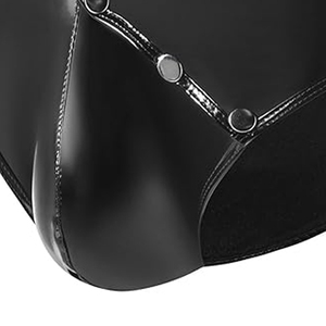 กระเป๋าคาดเอวหนัง PU คุณภาพสูงจาก Raccoon Sports แบบปิดด้วยกระดุม ดีไซน์เซ็กซี่ เหมาะสำหรับงานปาร์ตี้ ให้ลุคเปียกๆ  ชุดคลับแวร์สำหรับผู้ชายประสิทธิภาพสูง - Product Image 4