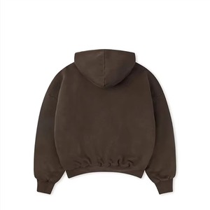 Men Women Oversized Fleece Hoodie Custom Logo Printed Hooded Sweatshirt High Quality Cotton Casual Wear OEM Manufacturer - Product Image 5