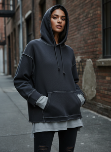 High Quality 100 % Cotton Custom Design High Quality Basics <b>Pullover</b> <b>Men</b> Hoodies Heavy Weight Top Selling Hoodie - Product Image 6