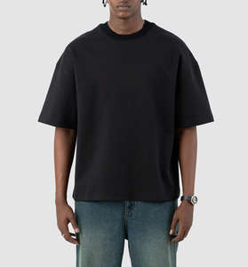 Camiseta 100% algodón para hombre, corte holgado, estampada, moderna, extragrande, estilo urbano, estética, personalizada, OEM - Product Image 6