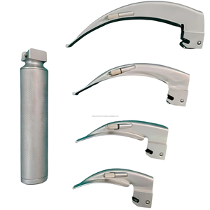Kit de Laringoscopio Eléctrico Macintosh de Acero Inoxidable con LED de Grado Hospitalario, 4 Hojas, Gestión de las Vías Respiratorias, CE ISO OEM ODM Medivolve, 1 Año de Garantía - Product Image 1