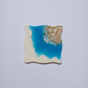 จานรองแก้วหินอ่อนเรซิน2025พร้อมฐานแข็งดีไซน์หินขัดสำหรับใช้ในเครื่องครัวและอุปกรณ์เสริม - Product Image 5