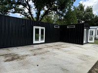 Camion de restauration multi-chambres de 640 pieds carrés avec alimentation intégrée et espace de préparation, livraison gratuite en France métropolitaine