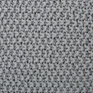 Eazee Modern Rounded Cube Knitted Texture Soft Ottoman Pouf Stool for Living Room Bedroom Office Entry or Kids Room - Product Image 4