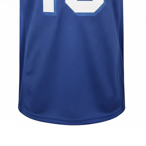 Blue American Football Jersey V-Neck Short Sleeve Sublimated Print Mesh Uniform for Men Number 16 - Product Image 6