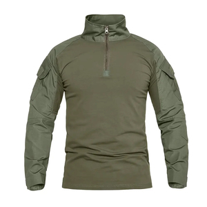 เสื้อเชิ้ตตกปลาแบบยุทธวิธีสำหรับผู้ชาย OEM แบบสั่งทำพิเศษ แขนยาว ป้องกันลม ระบายอากาศ แห้งเร็ว สำหรับกิจกรรมกลางแจ้ง ผลิตจากโพลีเอสเตอร์ 100% - Product Image 1