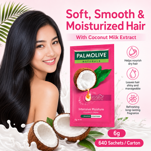 Palmolive Naturals Intensive <b>Moisture</b> Coconut Cream <b>Shampoo</b> 6g | 2-in-1 Smoothing Straightening - Product Image 5