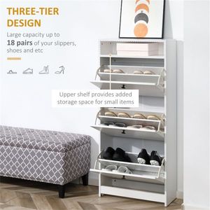 Shoe Storage Cabinet Comfy Living Wooden Over-the-door Shoe Rack Clearview Design for Home Use - Product Image 2