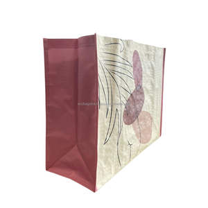Bolsa de compras con mango tejido PP mediano duradero con patrón Pastel personalizado para entrega de alimentos y bolsas de comestibles al por mayor ECOBAG VINA - Product Image 1
