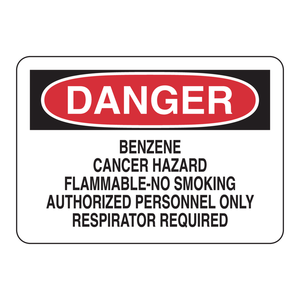 Panneau de signalisation de sécurité - Interdiction de fumer - Respirateur requis - Zone industrielle et laboratoire - Product Image 2