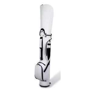 Sac de golf premium et compact avec cuir synthétique imperméable et capuche de pluie assortie pour une portabilité optimale d'un demi-set - Product Image 1