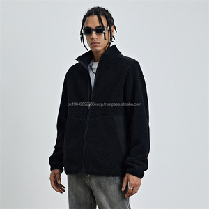 OEM Factory Custom Logo Unisex Zipper Winter Polar Fleece Sweatshirts Heavy Weight <b>Men</b> <b>Sherpa</b> Fleece <b>Jacket</b> - Product Image 2