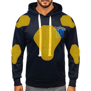Nouveaux sweats à capuche de moto Protection des sweats à capuche en polaire Kevlar avec coussinets multi-options chez Alaf Industries - Product Image 4