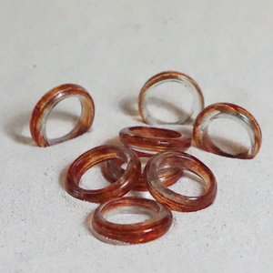 Anillo para Servilletas de Resina Epoxi de Alta Calidad, Anillo para Servilletas de Resina de Vidrio Marrón, Anillo para Servilletas para Mesa y Cena - Product Image 1