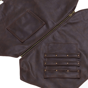 Gilet Monstera fantaisie, gilet respirant imprimé de haute qualité, exclusivement conçu pour les baristas et les mixologues. - Product Image 4