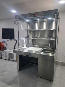 Station de travail en acier inoxydable pour le traitement des échantillons, capacité 5 étagères, personnalisation OEM, évier intégré pour hôpitaux et laboratoires - Product Image 4