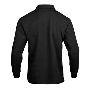 เสื้อโปโลแขนยาวผู้ชาย ผ้าถัก สวมใส่สบาย เหมาะสำหรับกอล์ฟ  ปลายแขนแบบริบ  ชุดทีมธุรกิจ  ขายส่ง - Product Image 4
