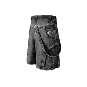 OEM High Quality Manufacturer Men Vintage Custom Logo Washed Raw Distressed Japanese Denim Shorts With Free Sample - Product Image 6