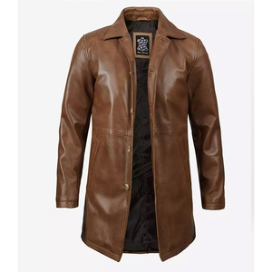 Men's Stylish Rider Jacket Real Leather Stand Collar Front Logo-Modern Workmanship Designed City Shining Quality Jacket 2026 - Product Image 1