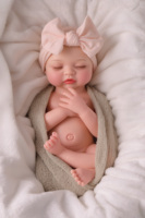 Poupée Reborn en Silicone Nancy de 16 pouces Babeside, Poupée Bébé Réaliste en Silicone Platine Intégral, Bébé Endormi à Bouche Ouverte, Cadeau Réaliste
