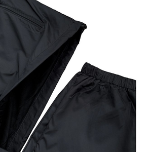 <b>Black</b> <b>Windbreaker</b> Tracksuit Set Hooded Jacket With Drawstring Pants Full Zip Windproof Streetwear Spring Adult Lightweight - Product Image 4