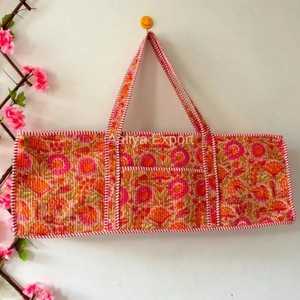 Large Professional High Quality Cotton <b>Quilted</b> Mahjong <b>Bag</b> Women's Colorful Floral Tote <b>Bag</b> <b>Quilted</b> Cotton <b>Bag</b> - Product Image 4