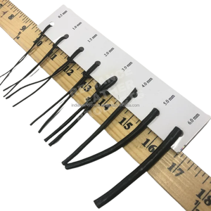 Cordón de Cuero Negro de 1.0mm para Bisutería, Pulseras, Manualidades, Suministro al por Mayor - Product Image 2