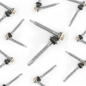 PDC Hex Head Self Drilling <b>Screw</b> Carbon Steel Class 4.8/6.8 Zinc/<b>Galvanized</b> Coarse Thread Bonded EPDM Washer DIN Model 12 Inch - Product Image 1