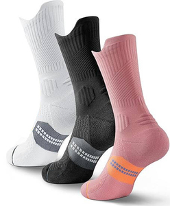 Breathable Crew Sports <b>Socks</b> Knitted Cotton Nylon Spandex Athletic <b>Socks</b> for <b>Running</b> Basketball Football - Product Image 3