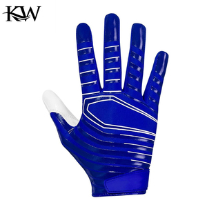 Custom Waterproof Stretch Youth American Football <b>Gloves</b> for Boys & Girls Wide Receiver Style Purple Rugdy 2026 - Product Image 2