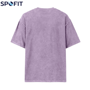 T-shirts Homme 2026 les plus vendus, coupe oversize, style streetwear et hip-hop, en coton épais délavé à l'acide, à prix abordable - Product Image 6