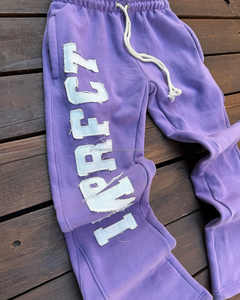 Vintage personalizado 3D bordado apliques rectos pierna ancha Flare Jogger pantalones de chándal para Hombres estilo Streetwear - Product Image 4