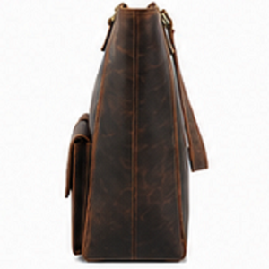 Bolso Tote de Cuero Genuino Sólido de Primera Calidad para Mujer, Bolso de Playa de Gran Capacidad para Verano, con Bolsillo Frontal, Cierre de Cremallera y Correas para el Hombro - Product Image 5