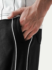 Pantalon de jogging décontracté en toile légère pour homme grande taille, qualité supérieure, taille élastique avec cordon de serrage, idéal pour l'hiver - Product Image 4