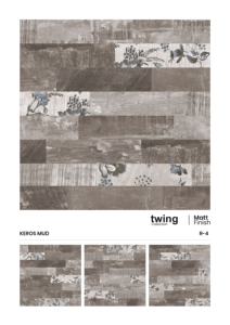 Carrelage en porcelaine Lexona HEXA WOOD NATURAL 600x600mm, style classique, aspect bois, finition mate, grain réaliste, carreaux rustiques modernes - Product Image 4