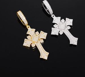 925 Sterling Silver Moissanite <b>Cross</b> Pendant Necklace | Luxury Iced Out Hip Hop Jewelry | Men's & Women's Fashion Jewelry - Product Image 5