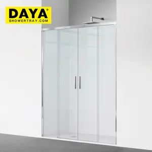 Simple Design Bathroom Shower Enclosure With Frame 6mm Shower Glass Door Tempered Glass Sliding Shower Door