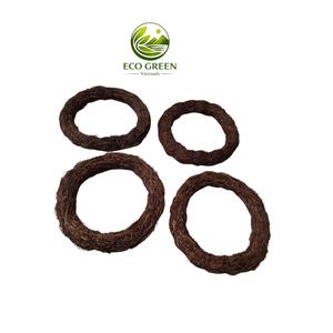 Vietnam Rustic Rattan <b>Wreath</b> <b>Ring</b> for Xmas Tree Decoration and Handmade Holiday Craft Projects - Product Image 5