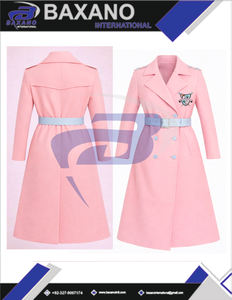 Manteau en laine de haute qualité pour femmes Gamma Phi Delta Sorority, trench-coat long avec ceinture GPD Sorority - Product Image 6