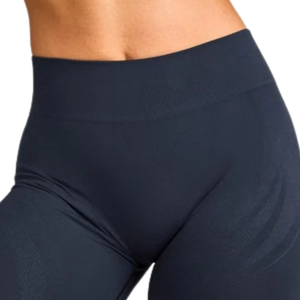 Leggings de sport sans couture pour femmes, taille haute, compression, pour yoga, gym, course à pied, entraînement, avec un design minimaliste avec logo gris - Product Image 4