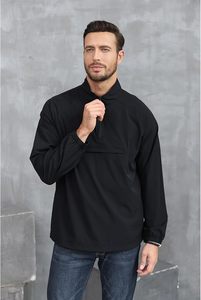 Men's Lightweight Quarter Zip Pullover Windbreaker with Pocket | Golf,Hiking,Running,<b>Wind</b> <b>Breaker</b>,Windbreaker Jackets,Anti-wrink - Product Image 4