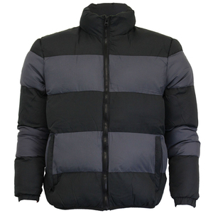 Veste d'hiver matelassée pour homme, couleur noire, rembourrage en coton, style streetwear, coupe-vent, pour adulte, service OEM. - Product Image 4