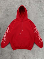 Sweat-shirt à capuche épais pour homme, grande taille, style gothique vintage, en polaire polyester/coton, imprimé au dos, manches longues, pull-over