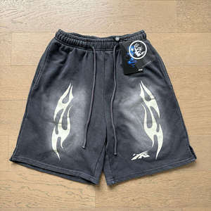 Pantalones Cortos de Mezclilla Personalizados Unisex Estilo Y2K, Tipo Cargo, con Pedrería, 5 Bolsillos, Color Negro Claro, para Invierno, Ecológicos, Estilo Urbano - Product Image 6