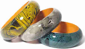 Très poli personnalisé artisanal bouton de manchette Vintage ange Style mode résine Joint bracelet résine artisanat pour les femmes de l'inde - Product Image 2