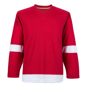เสื้อฮอกกี้น้ำแข็งแบบซับลิเมชั่นสั่งทำพิเศษสำหรับผู้ชาย สีขาว เหลือง ดำ ลายทาง แขนยาว ผ้าโพลีเอสเตอร์ซับเหงื่อ ชุดกีฬาสำหรับผู้ใหญ่ - Product Image 5