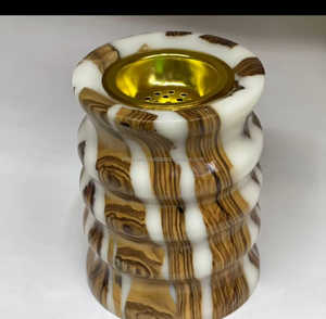Artisan Harmony Bois naturel et résine époxy Fabriqué Bakhoor Brûleur Porte-encens Oud de luxe pour parfum et arabe élégant - Product Image 3